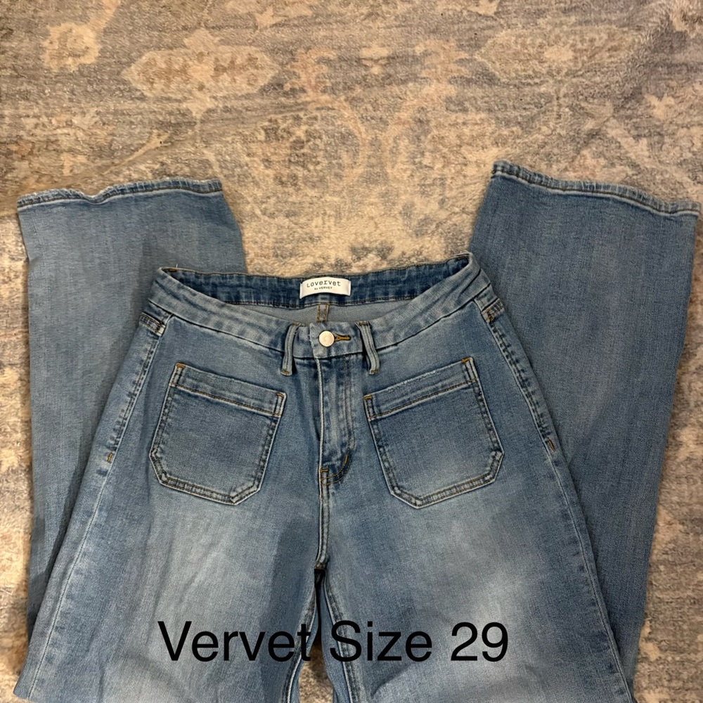 VERVET BY FLYING MONKEY Light Blue Flare Jeans